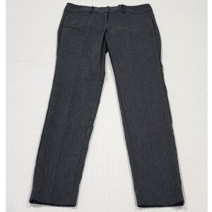 Satinato Womens Charcoal Gray Heather Dress Pants Slim Office Trousers Size 4